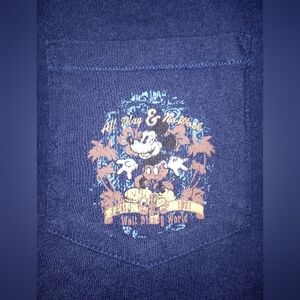 Mickey Mouse Navy Blue Walt Disney World Disneyland Resort Medium Polo All Play
